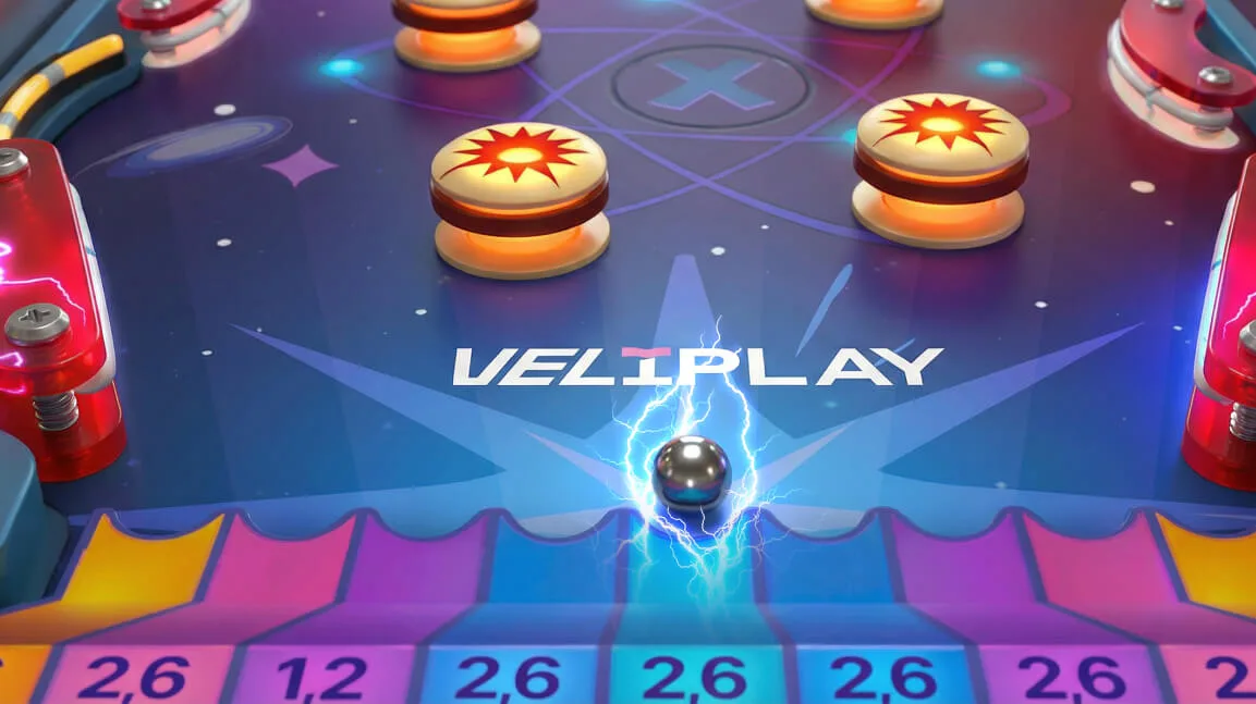 Pinball Rush on mobile in portrait mode showing one-hand gameplay